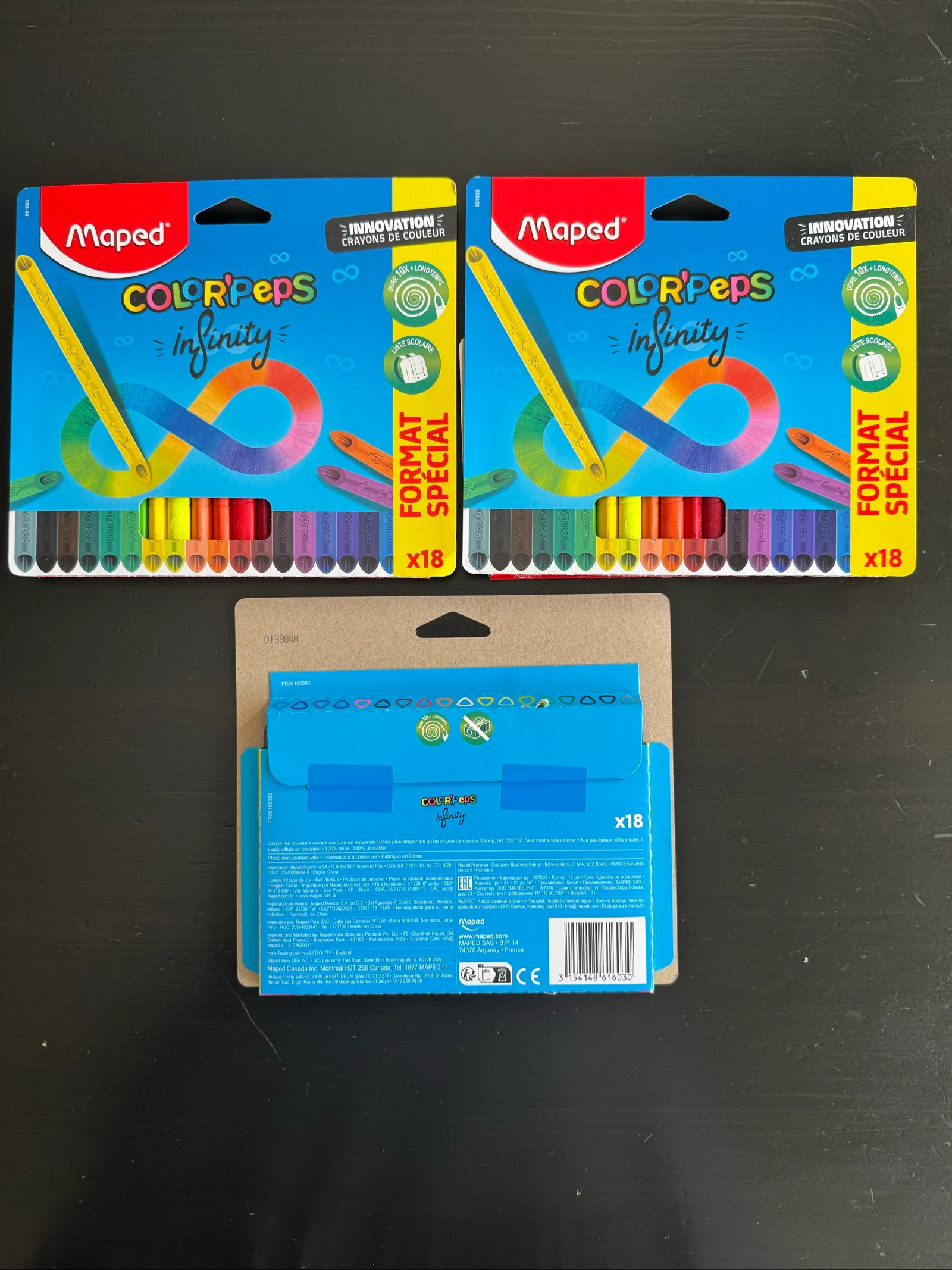 3 paquetes de lápices de colores Maped – photo 2